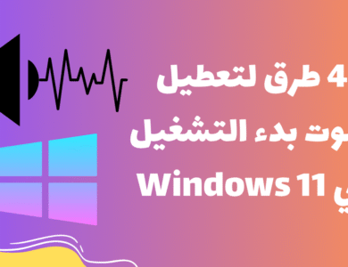 4 طرق لتعطيل صوت بدء التشغيل في Windows 11