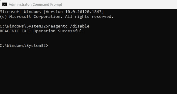 كيفية تمكين Windows Recovery Environment في Windows 11 11 image 15