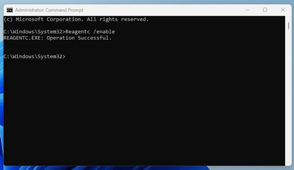 كيفية تمكين Windows Recovery Environment في Windows 11 5 image 3