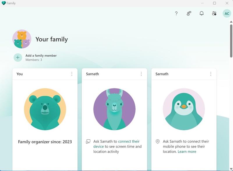 Family Safety app