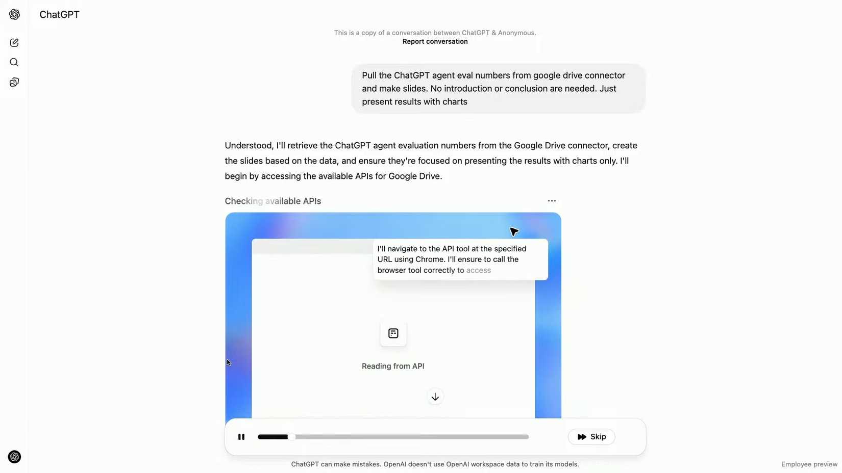openai chatgpt agent using connector.