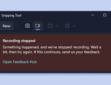 How to Fix 'Recording Stopped' Snipping Tool Error on Windows 11