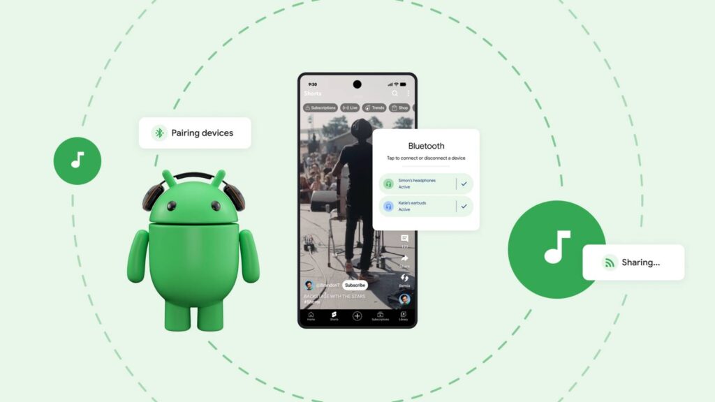 Pixel phones and Sony headphones now support Auracast audio sharing
