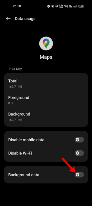 Background data