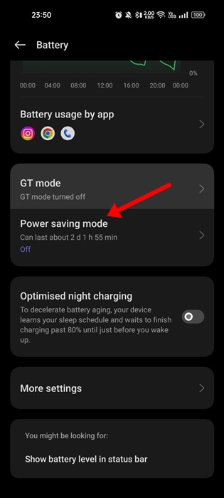 Power Saving Mode