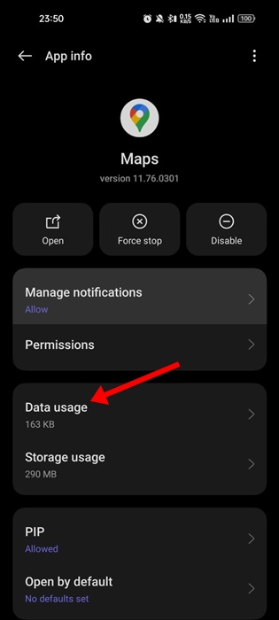 Data Usage
