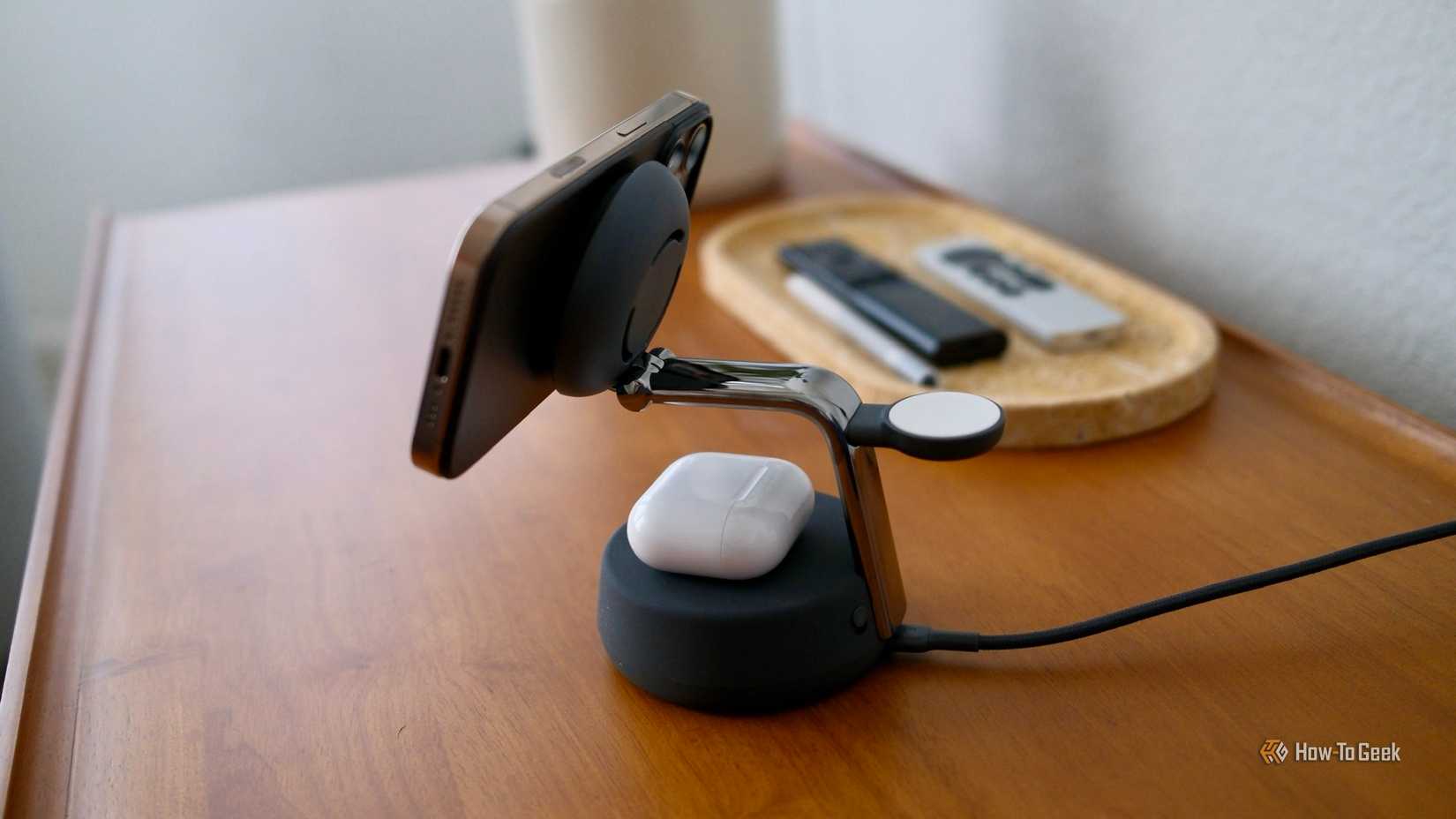 Belkin UltraCharge Pro 3-in-1 charging devices.
