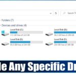 How to Hide Any Specific Drive in Windows