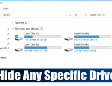 How to Hide Any Specific Drive in Windows