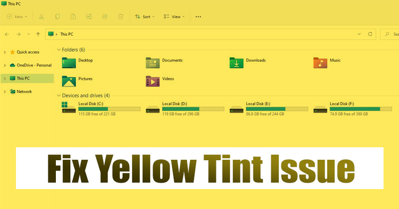 8 Ways to Fix Yellow Tint Issue on Windows 11 Screen