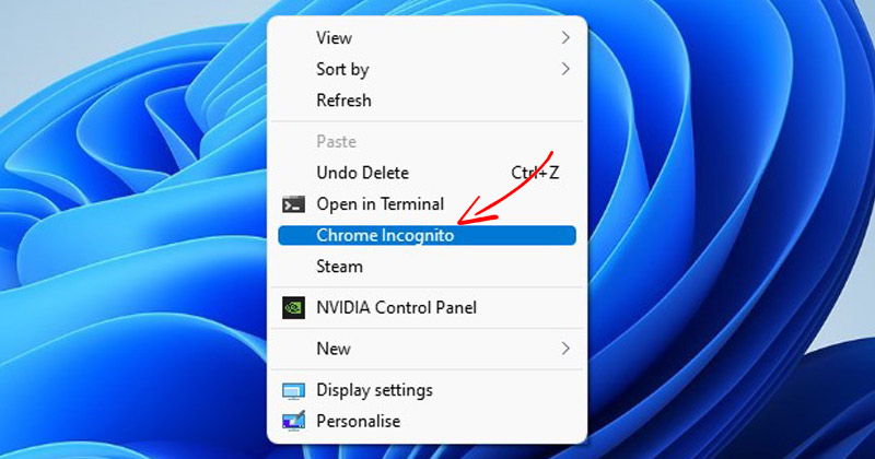 How to Add Chrome Incognito Mode to Context Menu on Windows 11
