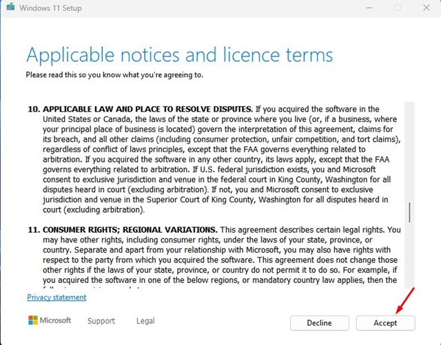 license terms