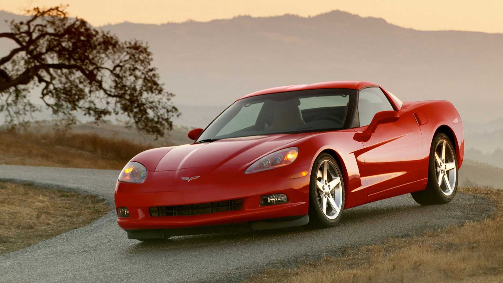 Front 3/4 shot of a 2005 Chevrolet Corvette