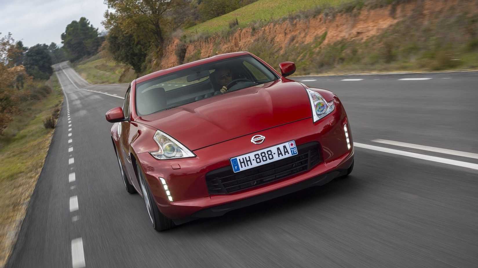 Front action shot of a 2013 Nissan 370Z