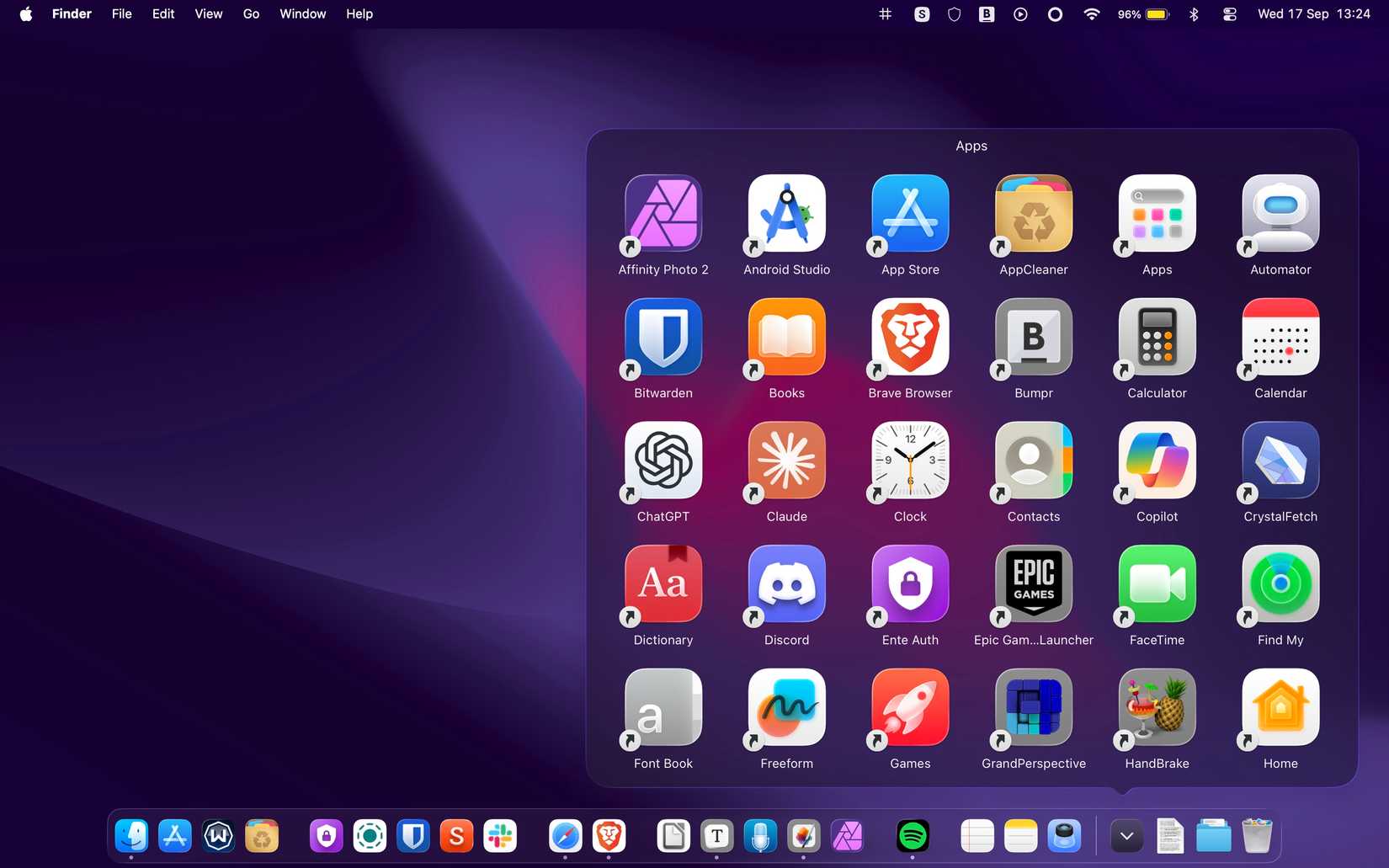 Add alias folder to Dock in macOS.