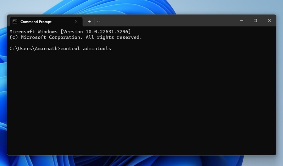Open Windows Tools Using the Command Prompt