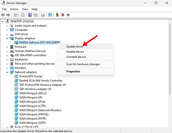 Update Driver