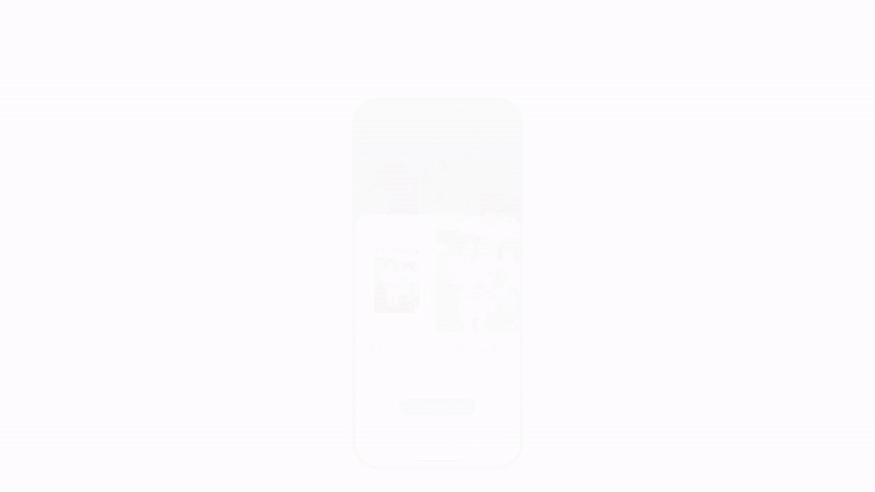 A GIF highlighting Google Photos' photo-to-video capabilities.