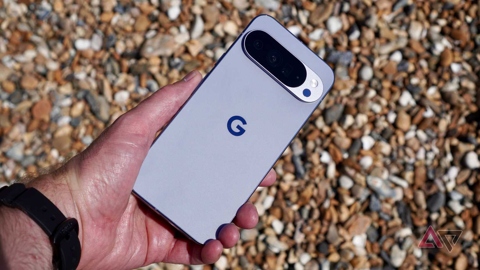 A person holding the Google Pixel 10 Pro XL