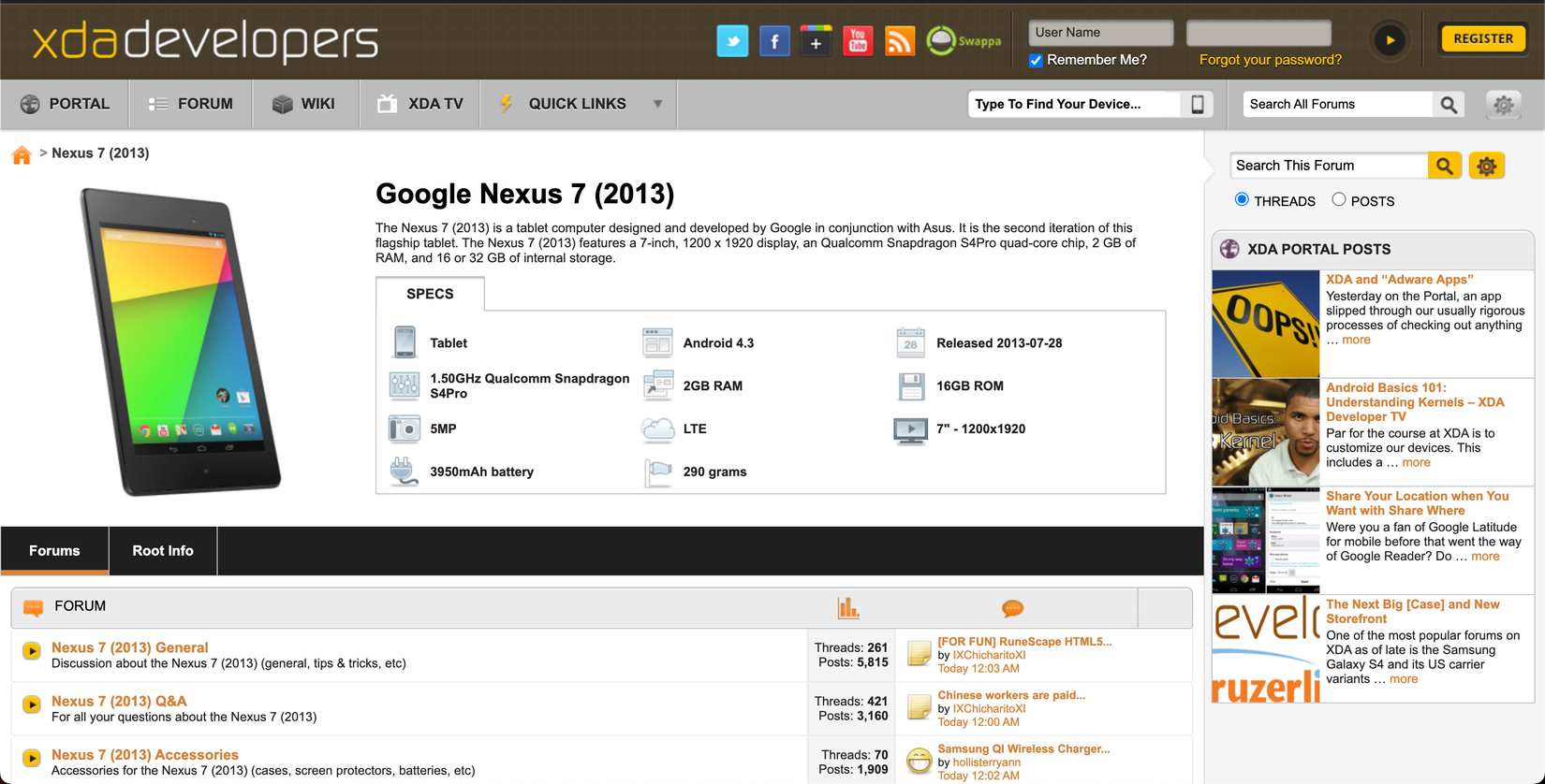 The XDA-Developers forums.
