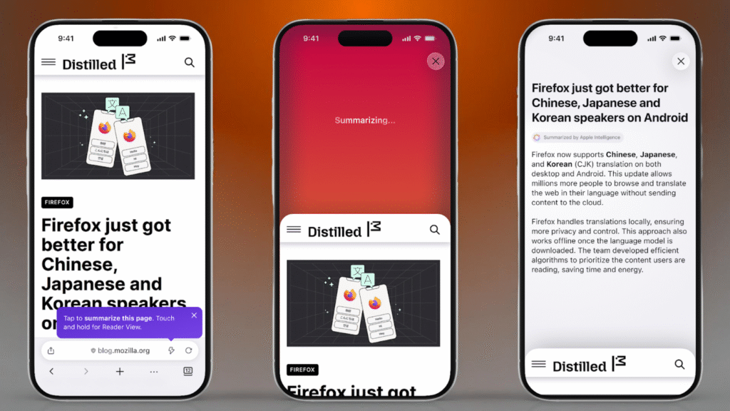 Shake Your iPhone for AI Summaries with Firefox's New Feature