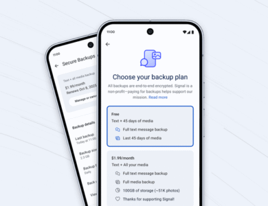 Signal introduces Secure Backups